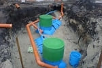 Установка канализационной системы на дачном участке